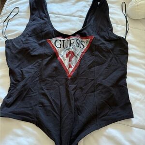 Guess Black Sleeveless Top